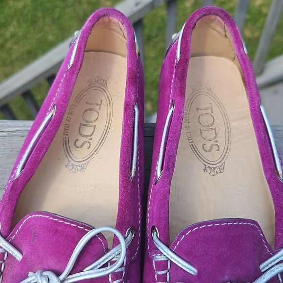 Tod's Suede Slip-On Loafers Size 37 (US 7) - Picture 3 of 6